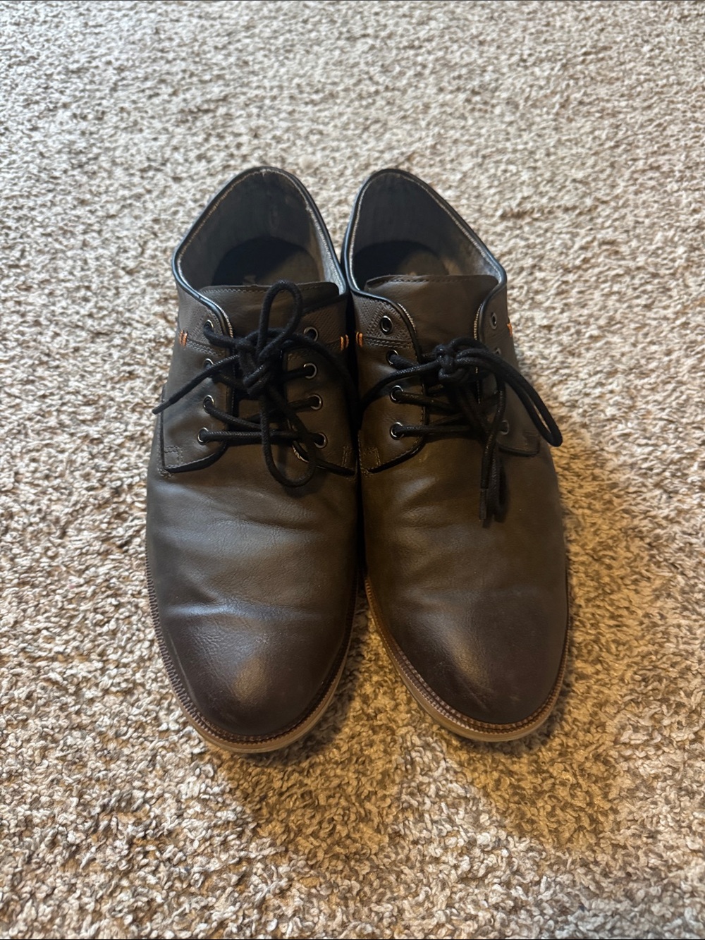 Sonoma Brown Leather Oxford Dress Shoes